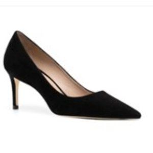 Stuart Weitzman Stuart 75mm Black Suede 8M